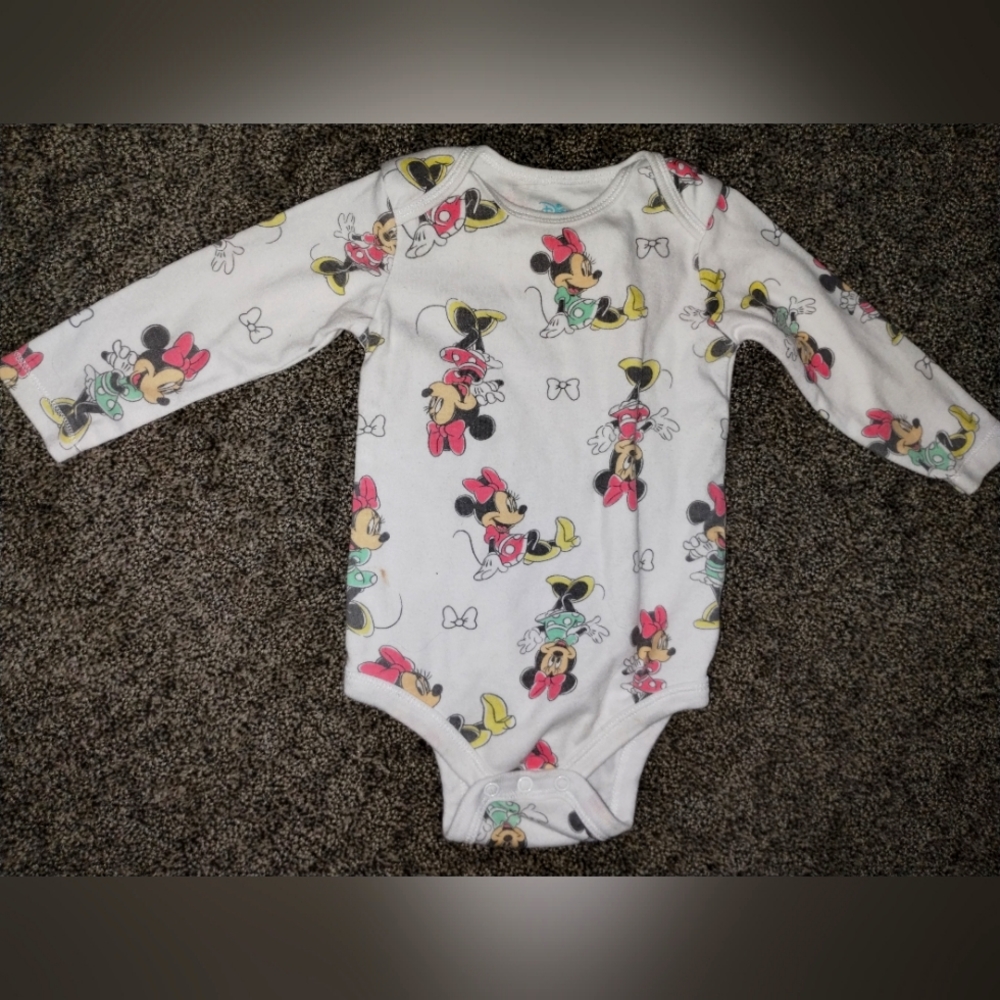 Baby Girl Minnie Mouse 18month Onsie
